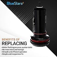 Vista 4 de BlueStars Paquete de 2 sellos de válvula de descarga 7301111-0070A - Compatible con inodoros American Standard y Eljer - Sello de válvula