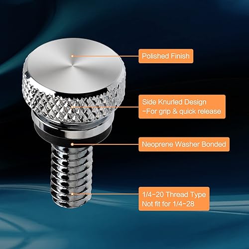 Miniatura 4 de Perno de asiento de motocicleta, tuerca de tuerca de repuesto para Harley Touring Sportster Dyna Softail Road King Electra Street Glide 1996-2023