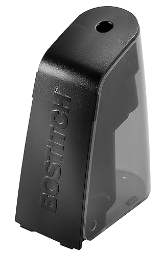 Bostitch Sacapuntas de batería de oficina, bandeja con bisagras, compatible con lápices de colores, azul (BPS2-BLUE) (BPS2-BLK)