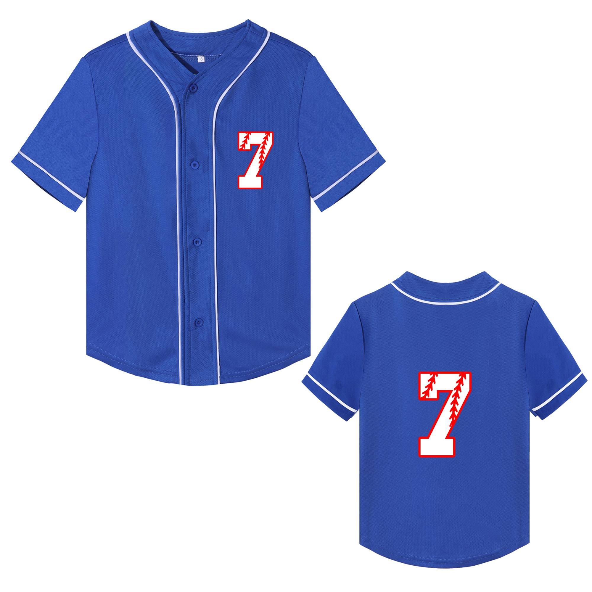 Yuji Itadori Kids Baseball Birthday Shirt 7th 8th 9th 10th Year Old Toddler Boys Girls Shirts Birthday Clothes