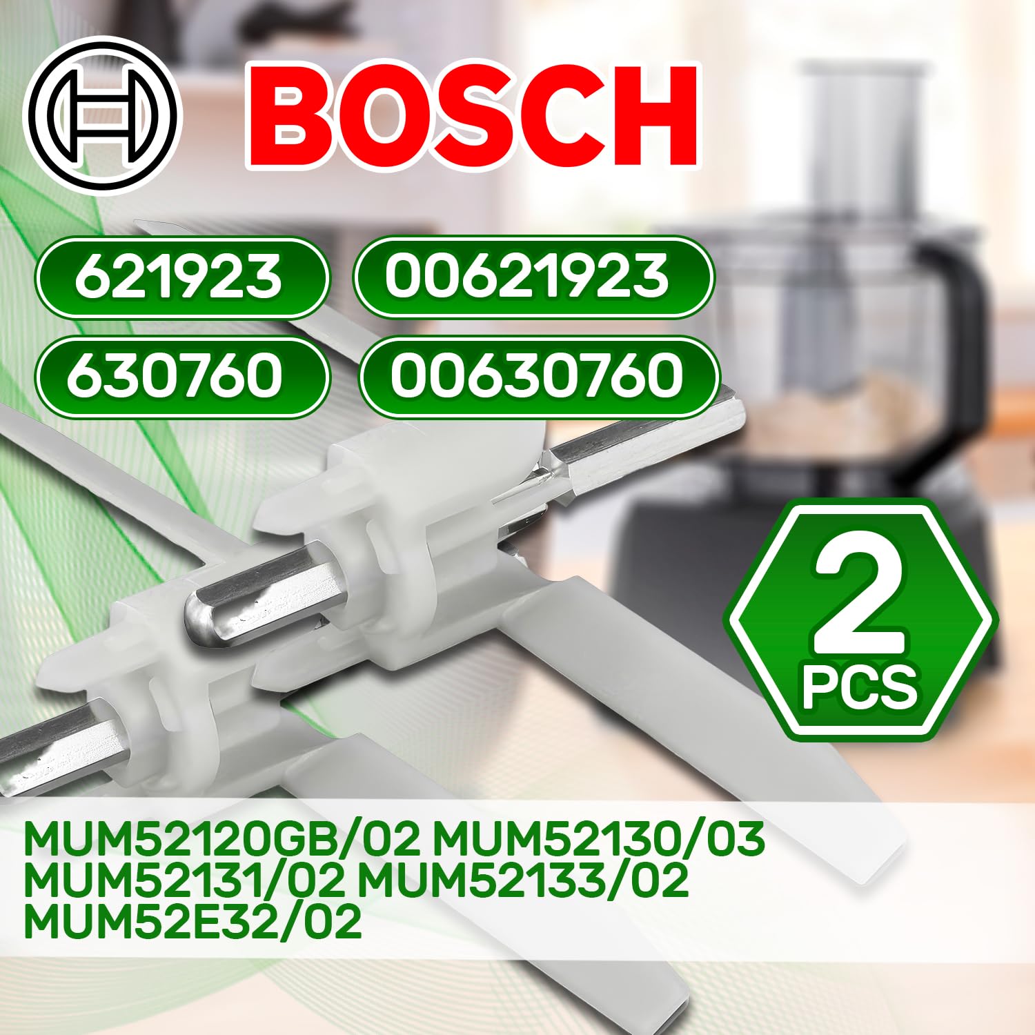 ONIX TECH 2 Piezas Soporte para Discos de Robot de Cocina con Funda de Plástico 162 mm con Código Original 00621923 00630760 621923 630760 para Bosch MUM5