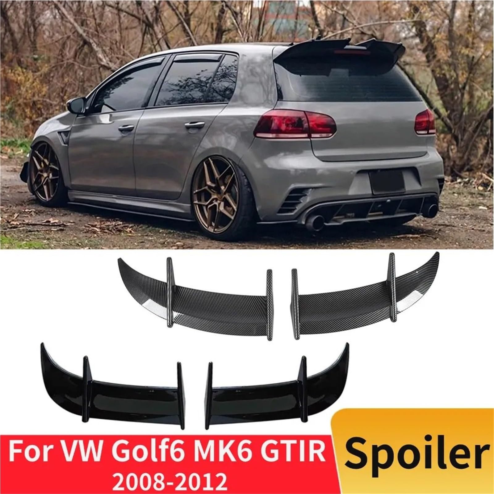 Spojlery tylne Do VW Golf 6 MK6 GTI 2008-2012 Skrzydło spojlera