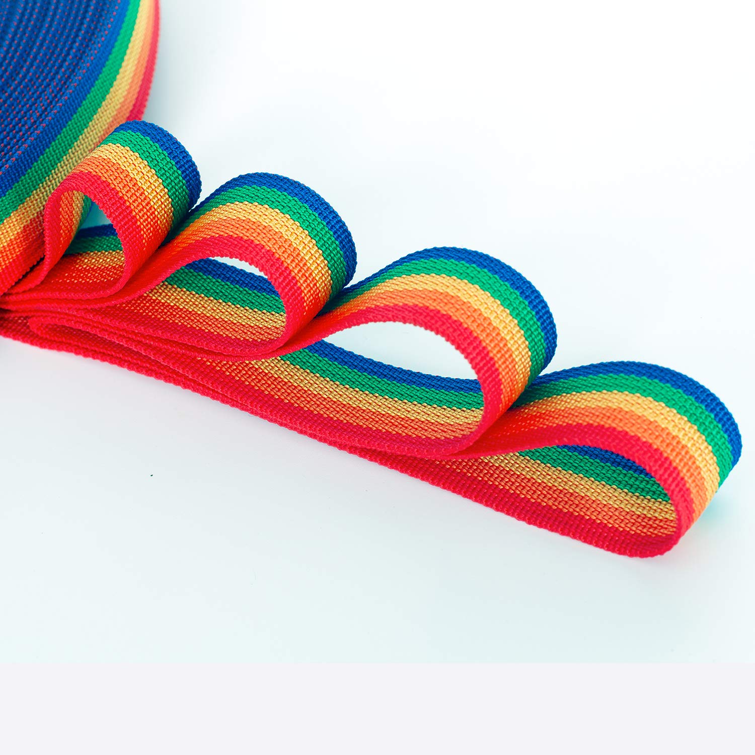 TUKA-i-AKUT 91 m x 50 mm taśma PP – grubość 1,1 mm – tęczowy pas z polipropylenu – 91 m (100YD) długość i szerokość 50 mm, 5 kolorów, TKB5073