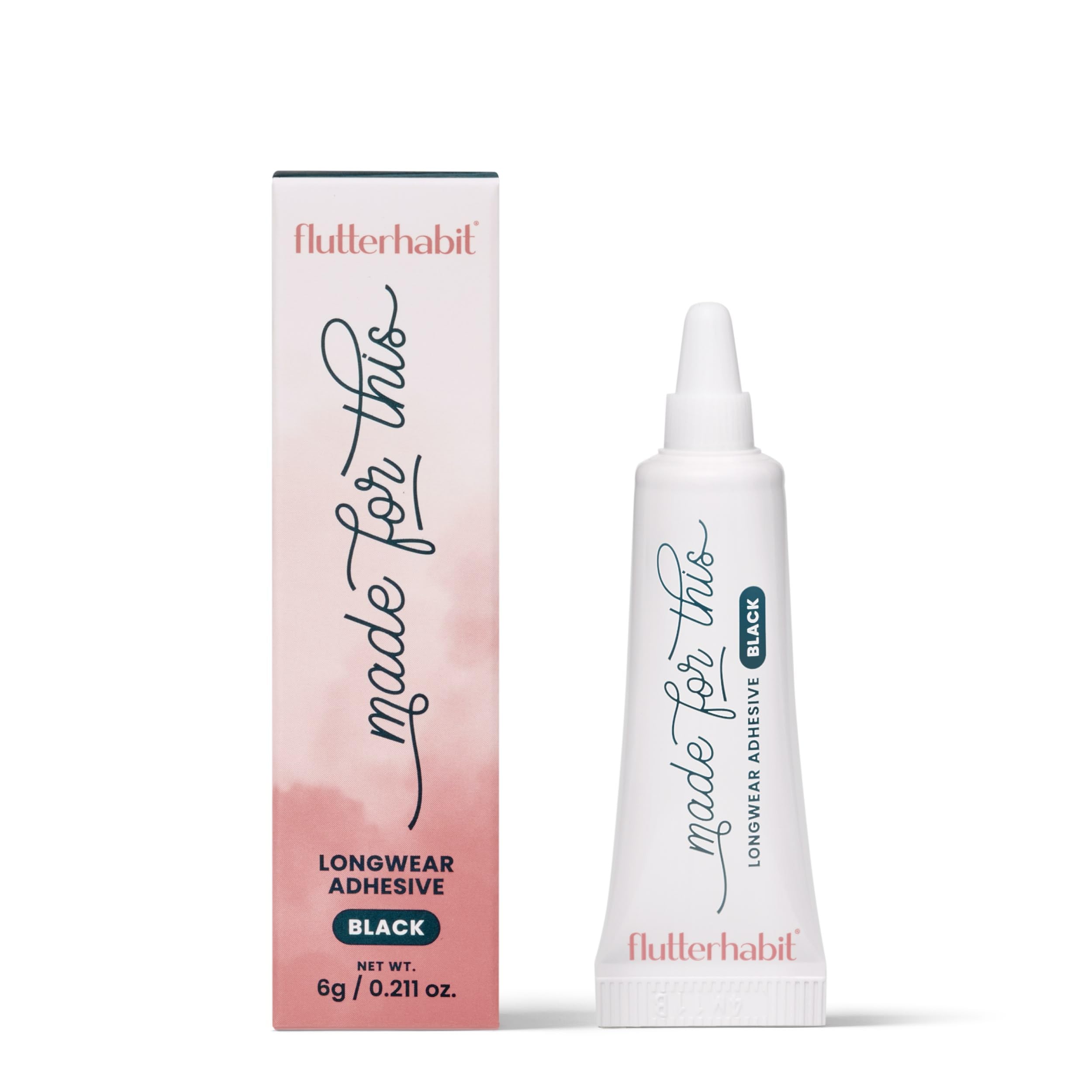 FlutterHabitMade for This Adhesive for Eyelash Extensions - Your Ultimate All-Day Hold Lash Cluster Glue for Effortless, Stunning, and Long-Lasting Eyelashes - All-in-one Lash Glue
