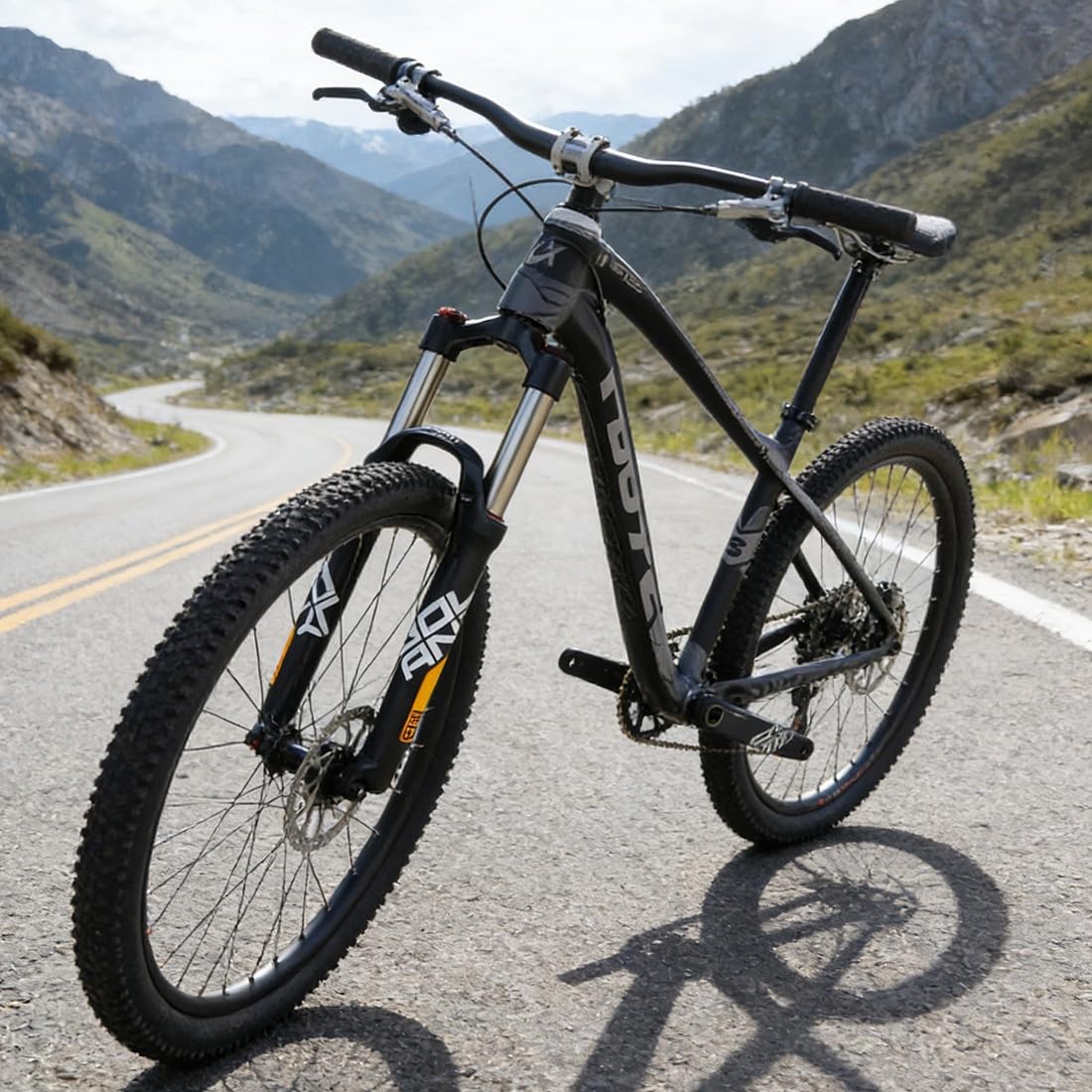 MTB Forcella Ammortizzata Bici 26" 27.5 29" Dritto 1 1/8" Olio/Primavera Corsa 100mm Freno Disco Blocco Manuale QR 9mm