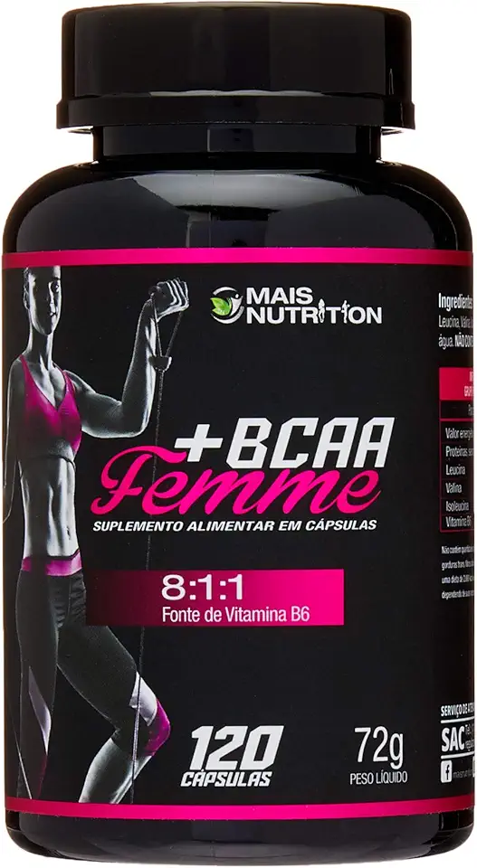 BCAA Femme 8:1:1 60 capsulas Mais Nutrition Aminoacido