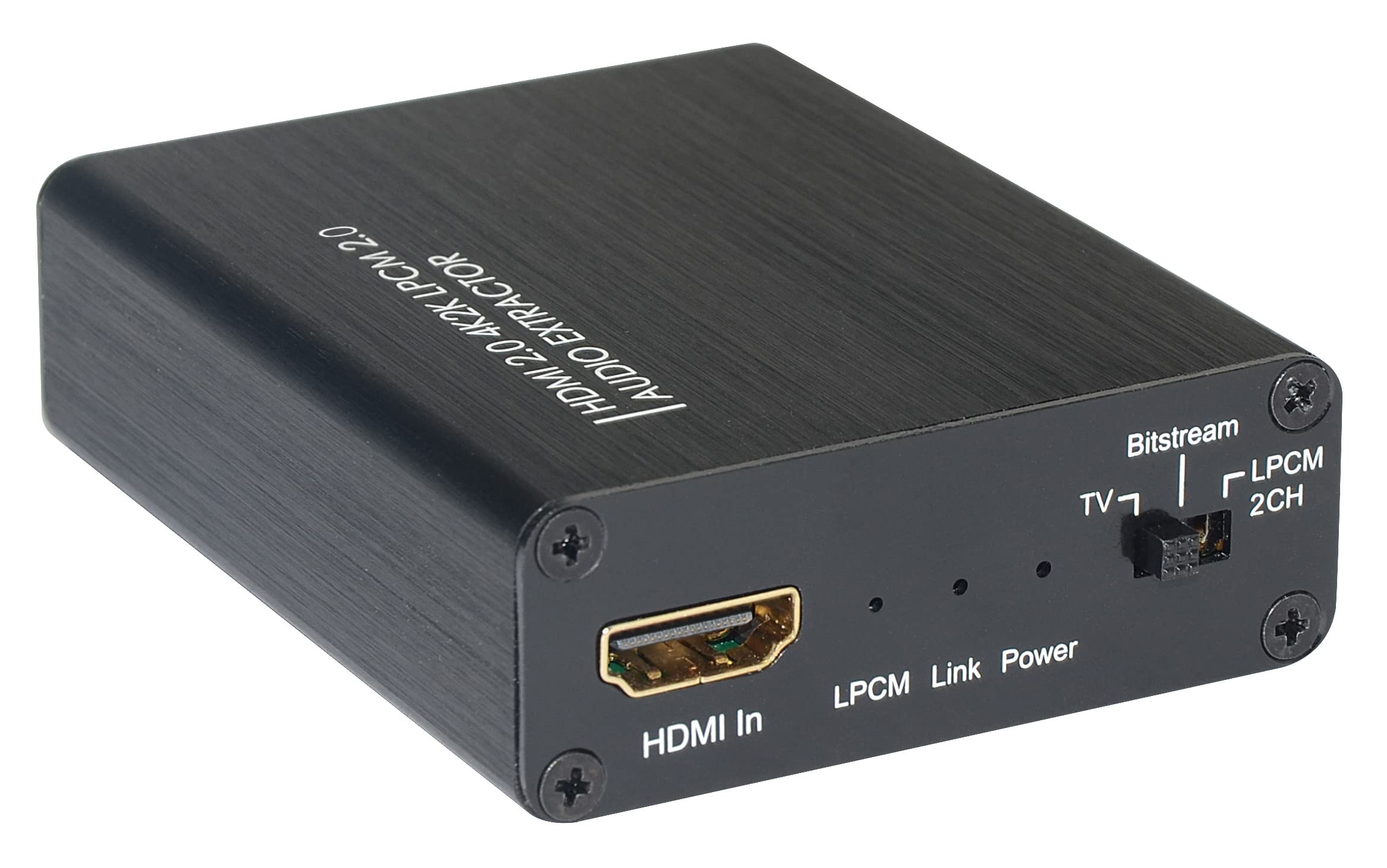 Techly 025749 Estrattore Audio LPCM 2CH da HDMI 4K 60Hz YUV4:4:4 Nero