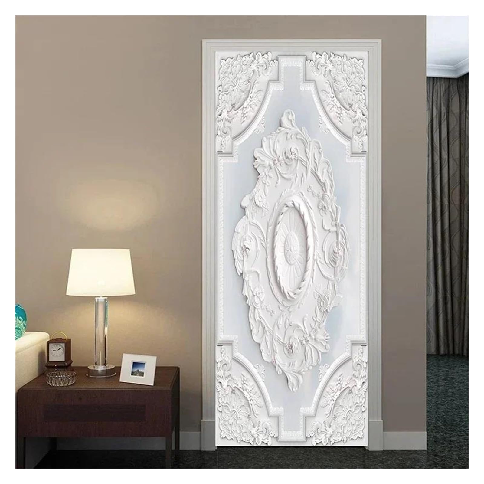 Sticker muraux autocollant de porte imperméable rétro 85x215 cm
