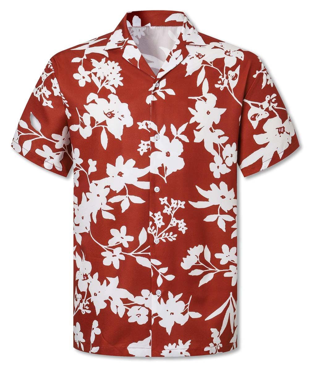 Cromoncent Hawaiian Shirt for Boy&amp;Men Short Sleeve Cuban Collar Tropical Holiday Summer Beach Shirts