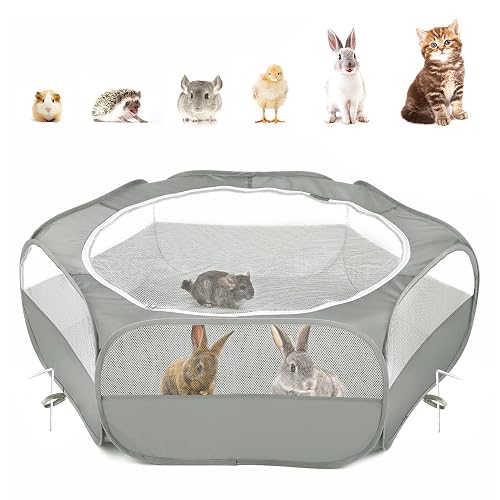 Pawaboo Parque animales pequeños cremallera, gris claro