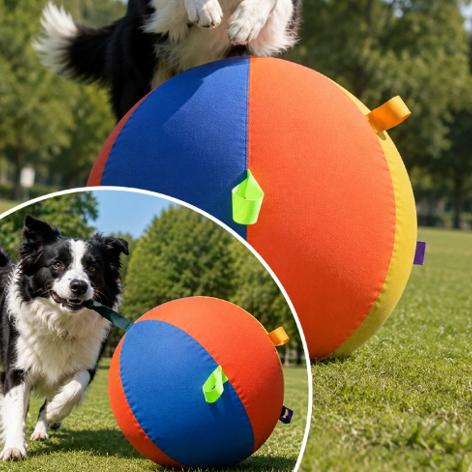 P Gonfiabile per Cani Interattivo , Grande, Diametro 55 Cm , Multicolore