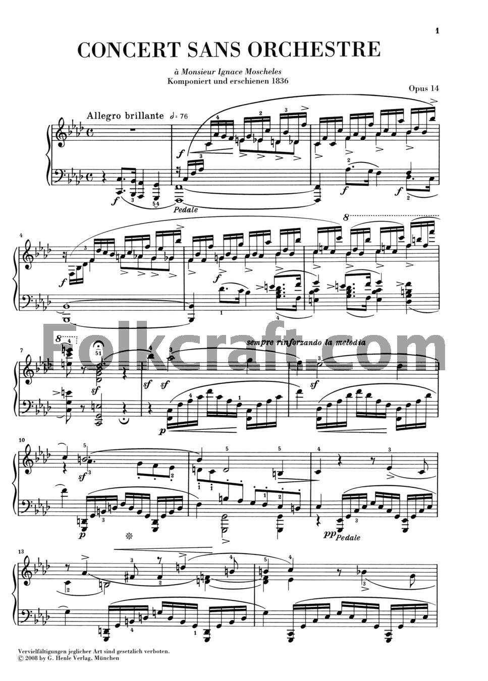 Sonata per pianoforte Fa Minore Op 14 (Concerto Senza Orchestra) Versioni Antiche E Tardive (Edizione Multilingue)