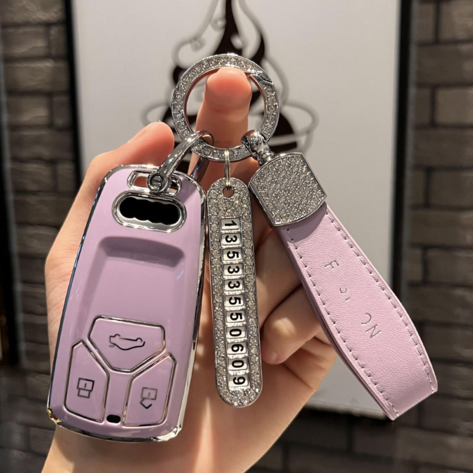 Funda de TPU para llave Audi A4 B9 y A6L con diseño de carcasa Coupe resistente 8