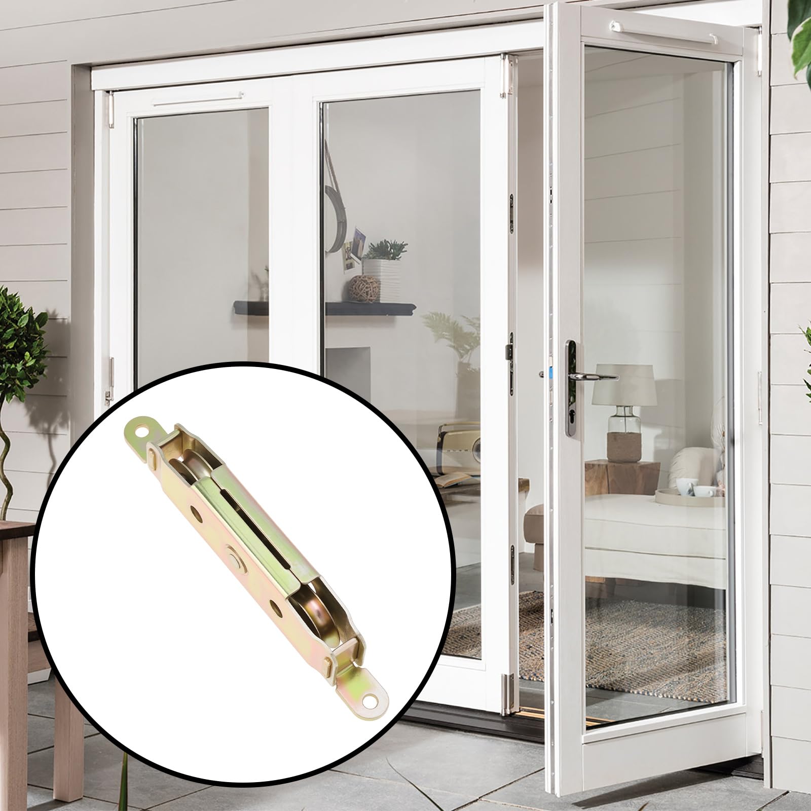 Lot de 2 Roulettes pour Porte-fenêtre Coulissante 1-1/4 Pouce en Métal Capacité de Charge de 150 Kg Compatibles avec Jeld Wen Truth 31761A Et Truth 30410