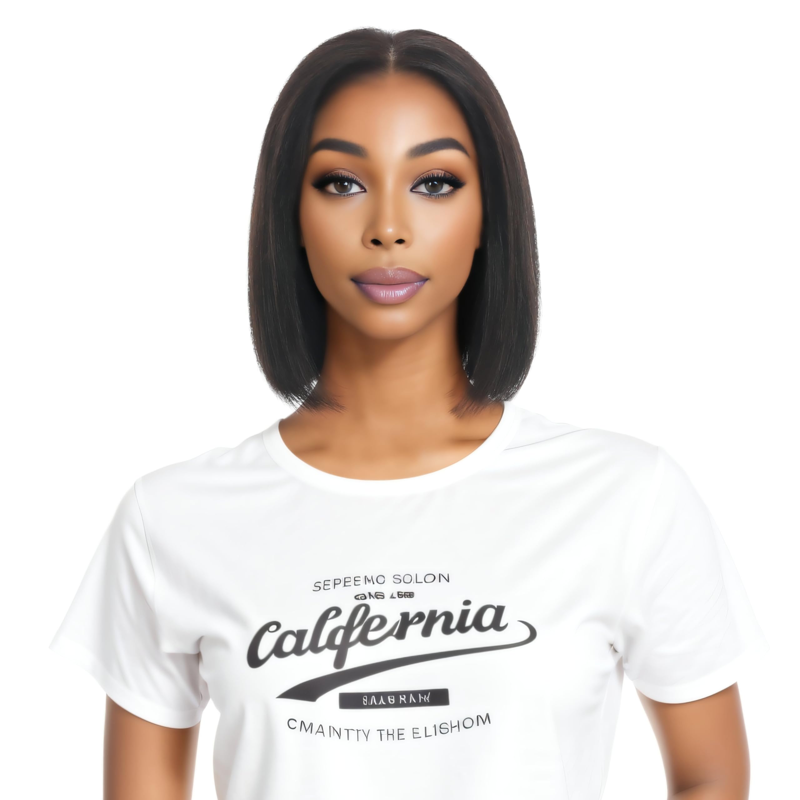 EVATEC 8 Inch Real 100% Human Hair Bob Wigs HD 13×4 Front Lace Wig for Women Professional Diverse Styles