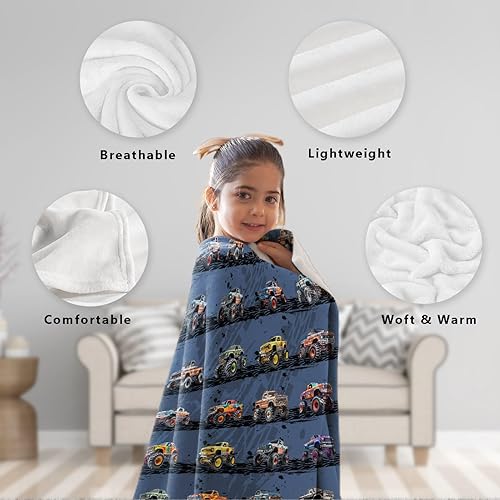 Vista 254 de Manta de construcción para regalo, manta de franela ultra suave y acogedora, manta de forro polar ligera y mullida, manta de felpa cálida para sofá