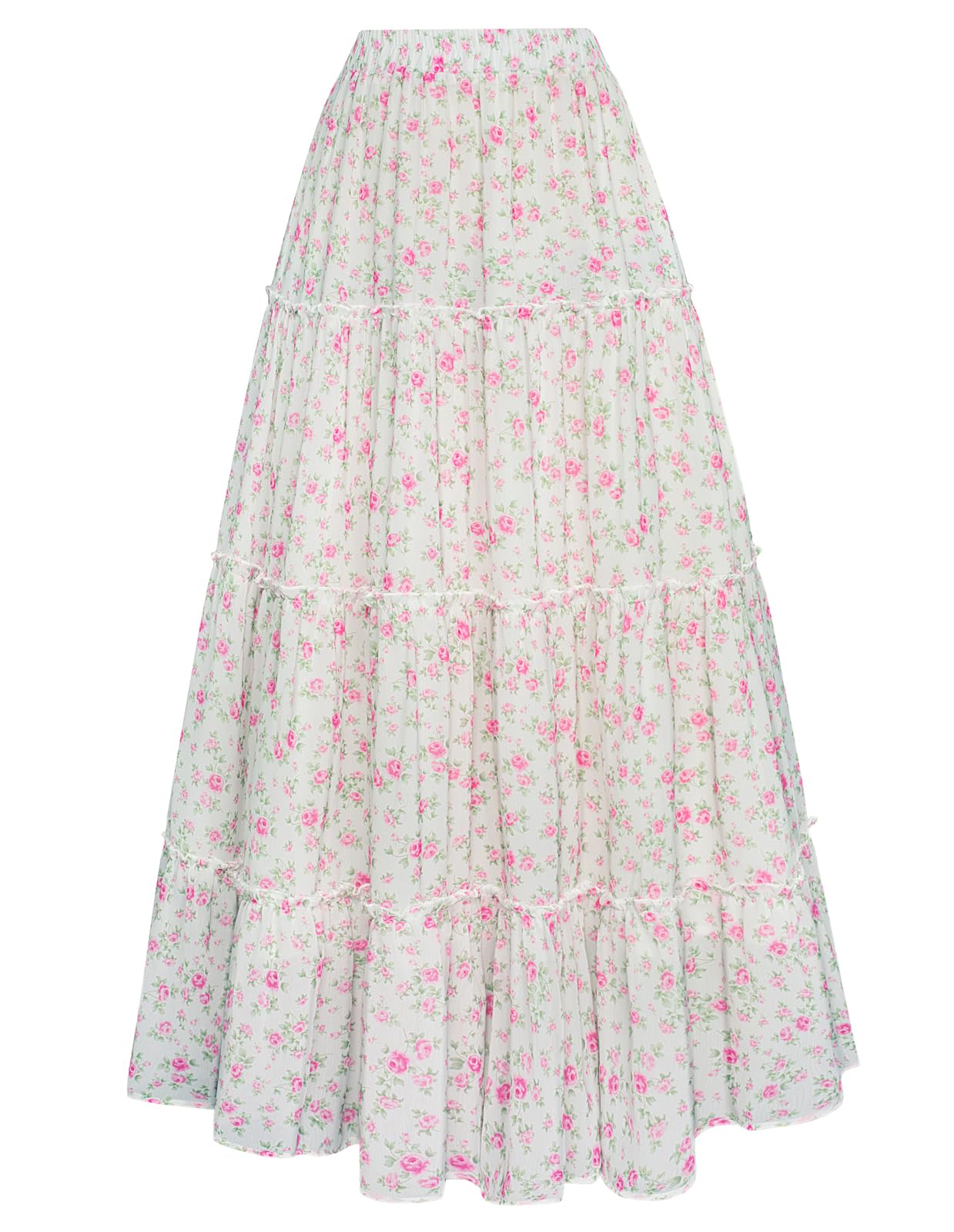 Scarlet Darkness Floral Maxi Skirt