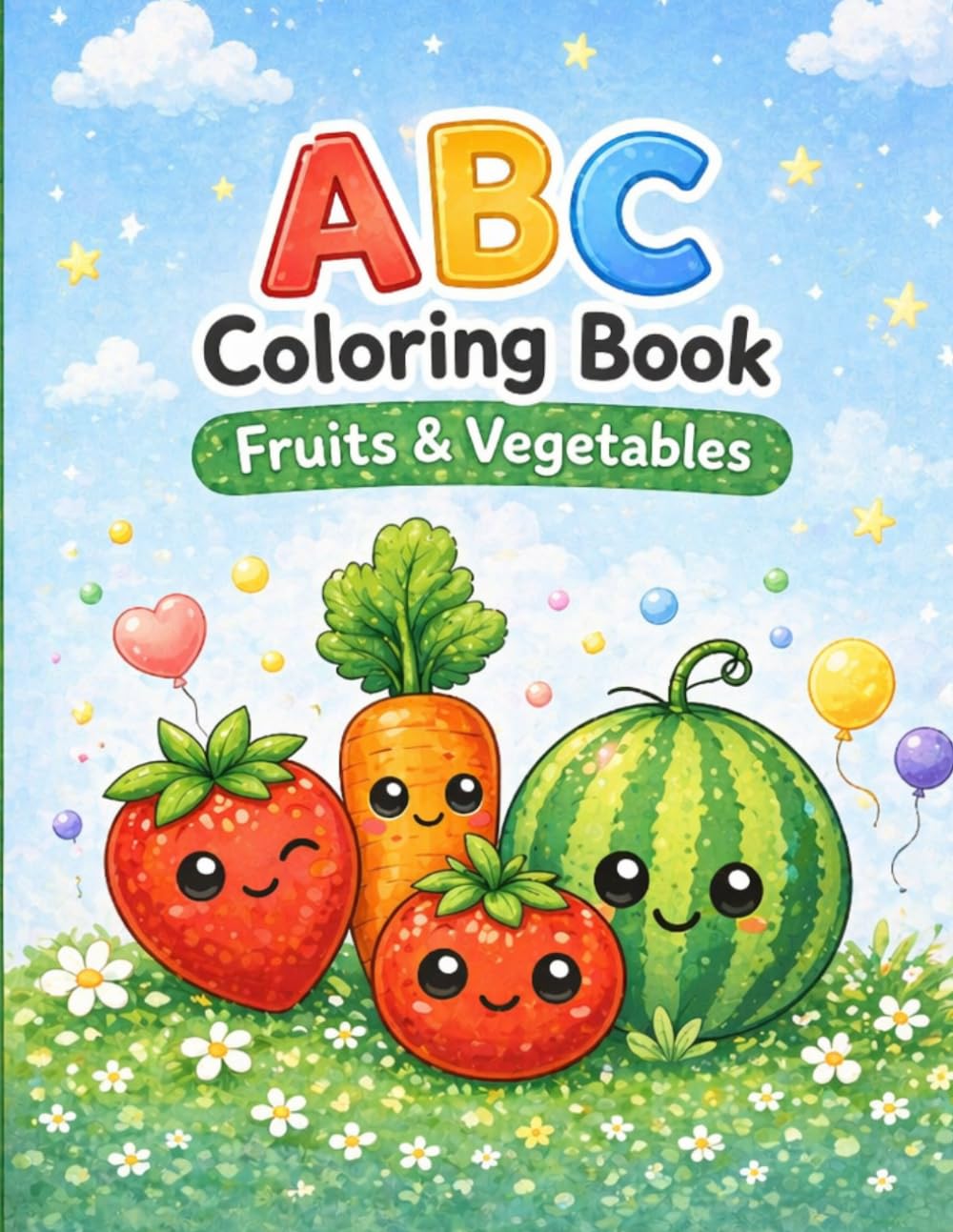 ABC Coloring Book: Fruits & Vegetables
