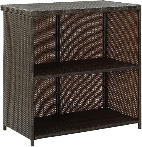 Miniatura 5 de ZSEDP - Juego de mesas y sillas de bar para comedor mesa de altura alta para 2 ratán color marrón