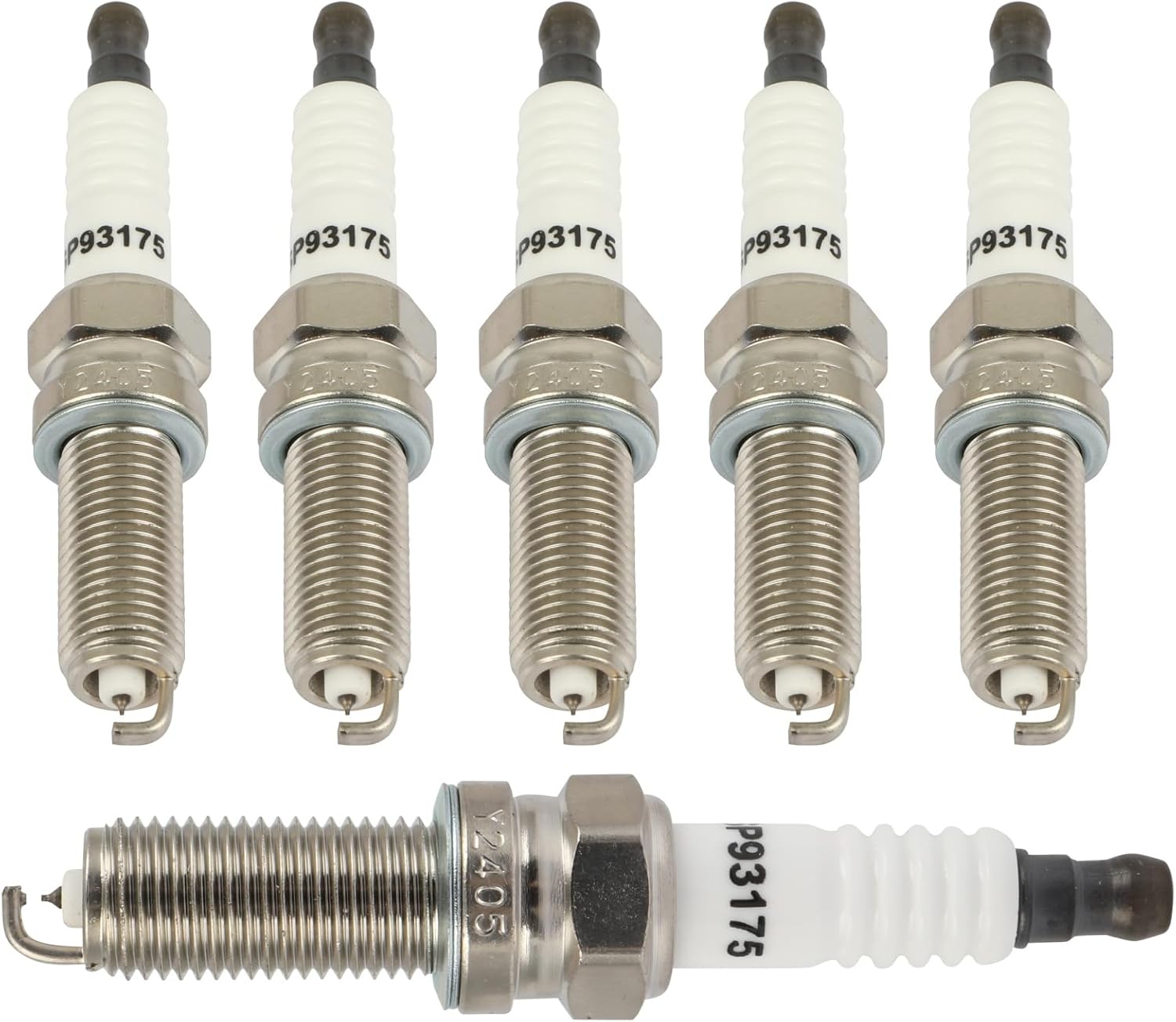 OCPTY Suitable 2013-2015 for Acura for ILX 2.0L/L4,2011-2017 for Chrysler for 200 3.6L/V6 Automotive Replacement Platinum Iridium Spark Plugs #93175,LKR7DIX-11S(Set of 6 Spark Plugs)