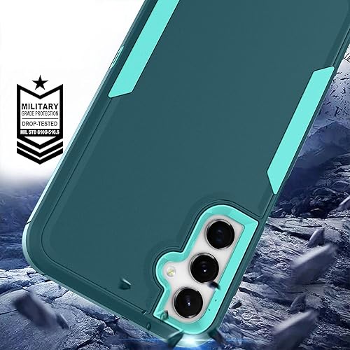 Miniatura 2 de Asuwish Funda para Samsung Galaxy A24 4G5G con protector de pantalla de vidrio templado y accesorios híbridos de doble capa para celda, dura,