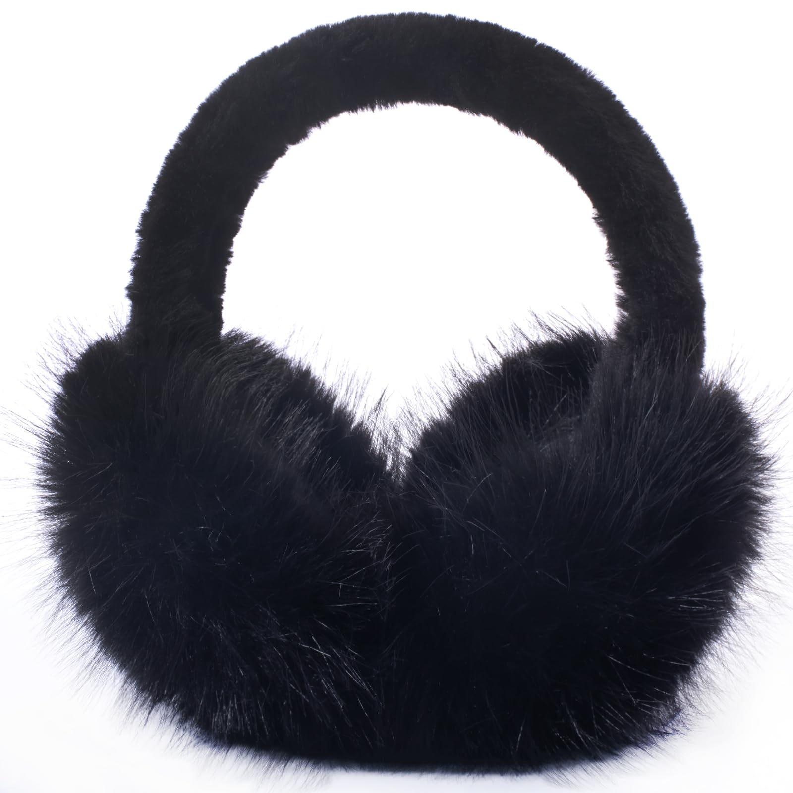 Winter Ear Muffs for Women Men Foldable Fuzzy Earmuffs