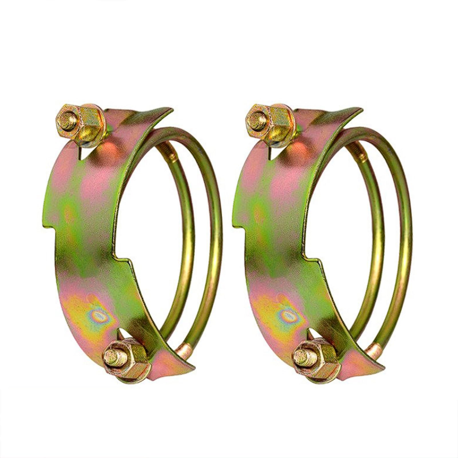 Fascette in filo d'acciaio zincato, fascette stringitubo 1-4 pollici ad alta resistenza, 9 pezzi di fascette per pali di servizio e tubi in acciaio, ferrule Fibbia di fissaggio(54-60)