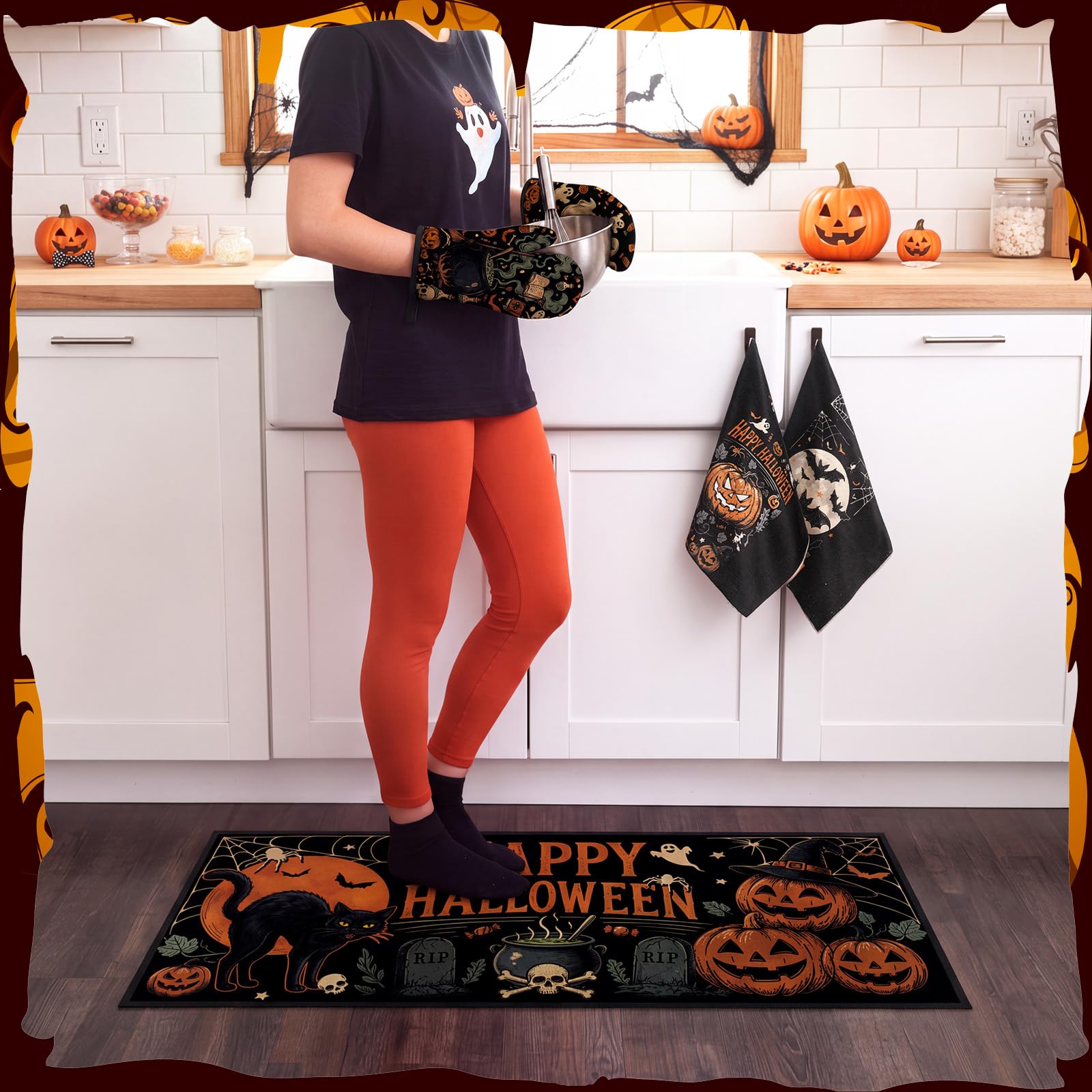 Halloween Kitchen Decor Set - Spooky & Cute! -8