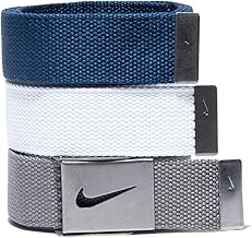 Nike Paquete de 3 cinturones de tela de golf para hombre