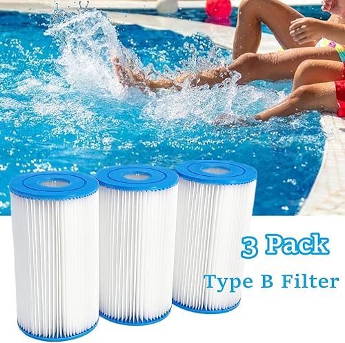 Miniatura 2 de Cartucho de filtro de piscina tipo B compatible con bomba de filtro in-tex de 2500 GPH para piscinas sobre el suelo, cartucho de filtro de piscina