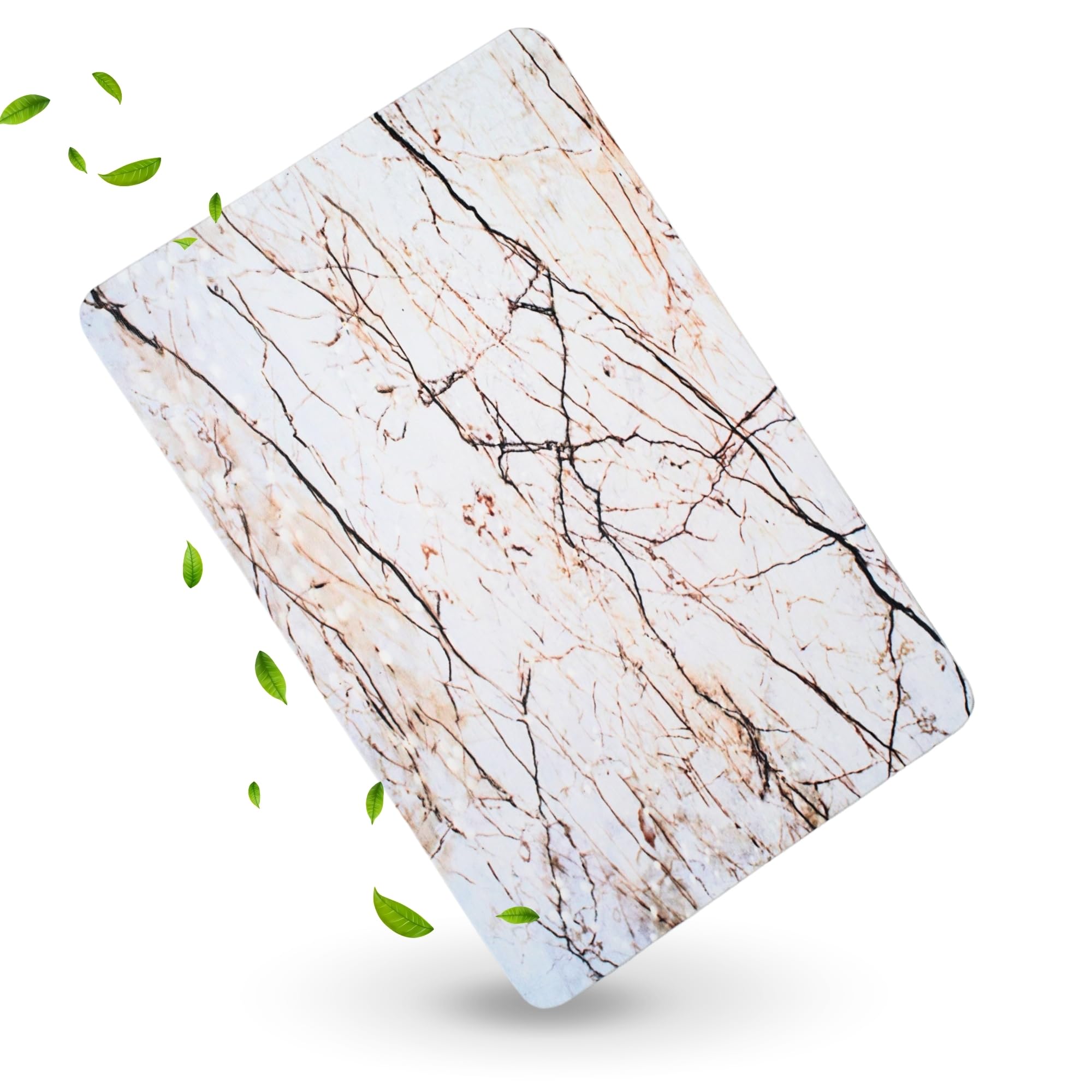 Pure 4Home Alfombra Diatomita Baño 60x40 – Secado Rápido, Antideslizante y Antibacteriana – Alfombrilla Piedra Diatomita Super Absorbente – Alfombrilla Diatomita - Stone Bath Mat (Grey Waves) — view 17