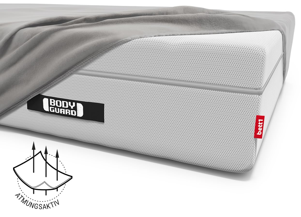 bett1 BODYGUARD Spannbettlaken extra hoch 180-200x200 cm (Steghöhe 50 cm, für hohe Matratzen, robust, waschbar bis 60 °C)