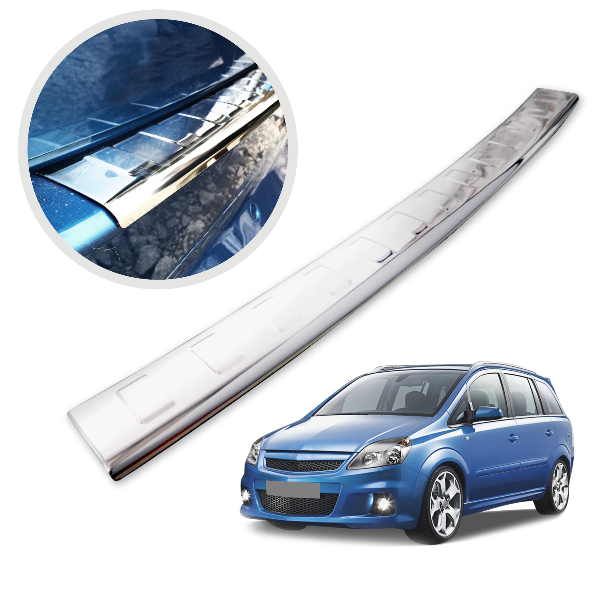 CHROMEMASTER | Protection de Pare-Chocs arrière | Compatible avec Peugeot 3008 SUV de 2016- | Acier INOX Poli/Chrome | Protection de seuil de Coffre pour protéger Votre Voiture des Rayures CHROMEMASTER | Protection de Pare-Chocs arrière | Compatible avec Peugeot 3008 SUV de 2016- | Acier INOX Poli/Chrome | Protection de seuil de Coffre pour protéger Votre Voiture des Rayures