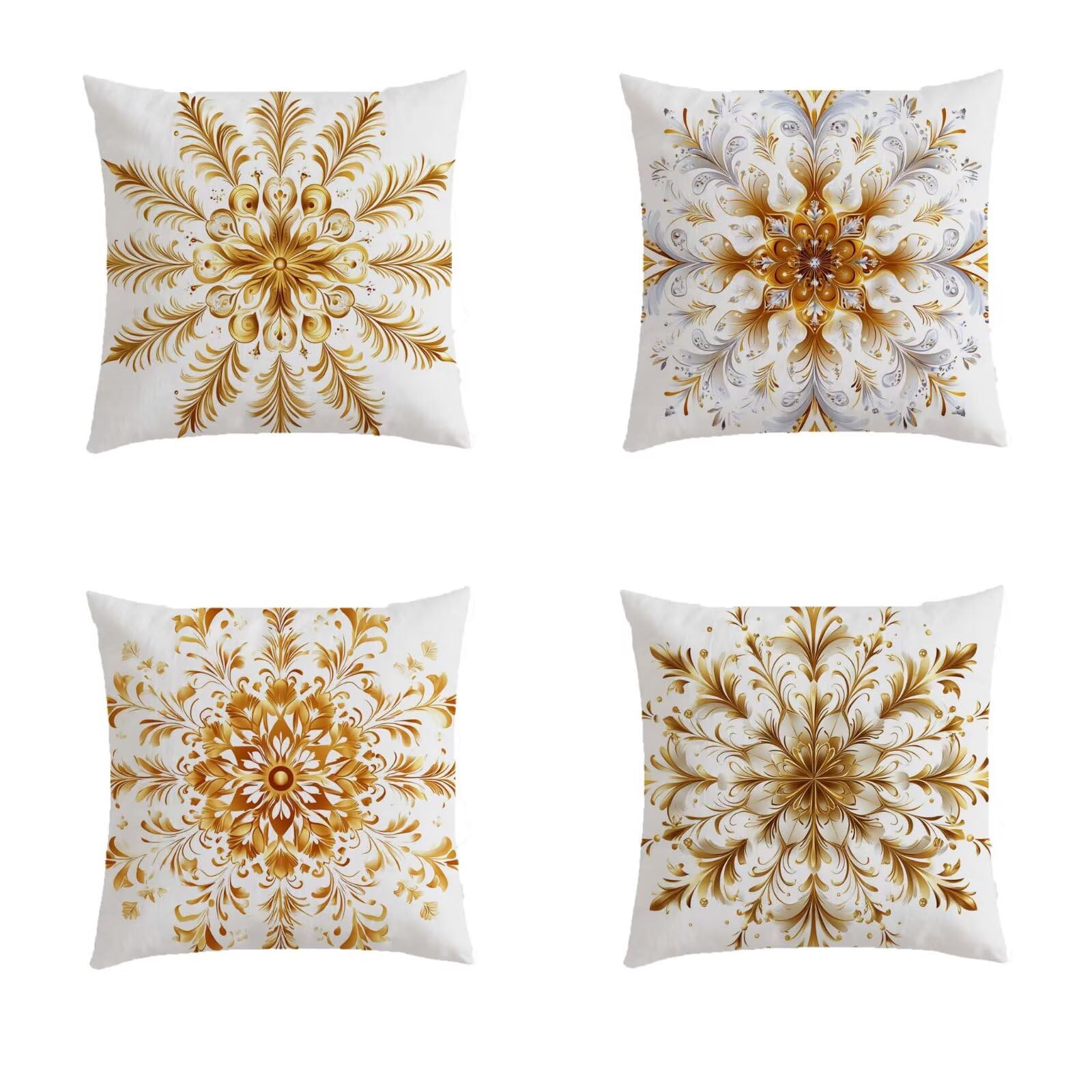 Housse coussin extérieur orange brûlée 80x80cm imperméable taie oreiller salon jardin S836