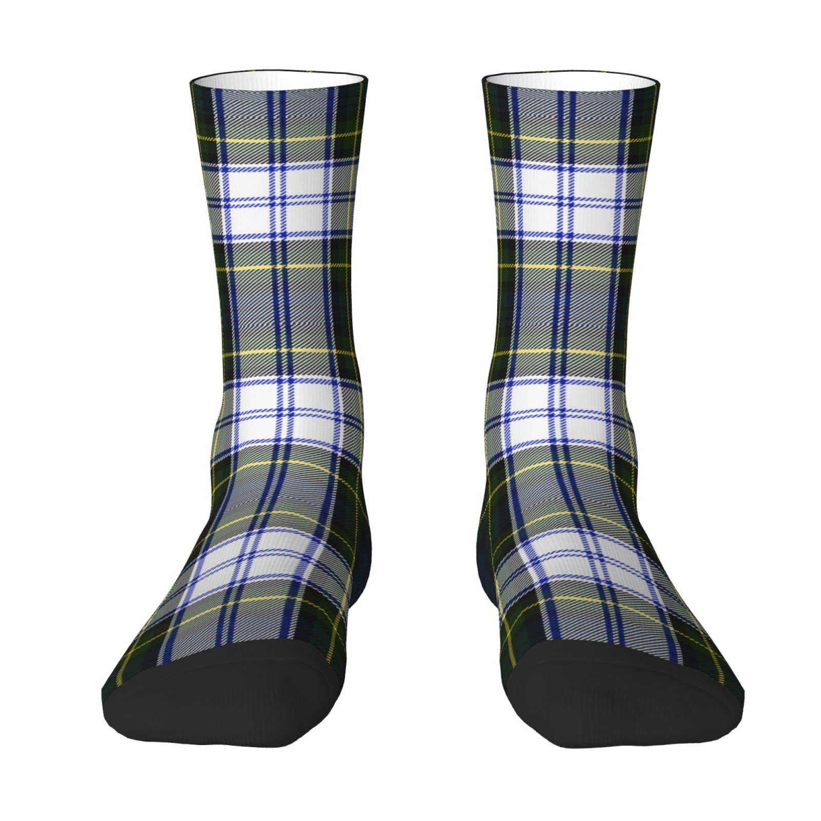 Chjdofong Unisex Gordon Dress Tartan Plaid Crew Socks For Men Women, Athletic Socks Novelty Fashion Casual Tube Sock Sports Dress Socks