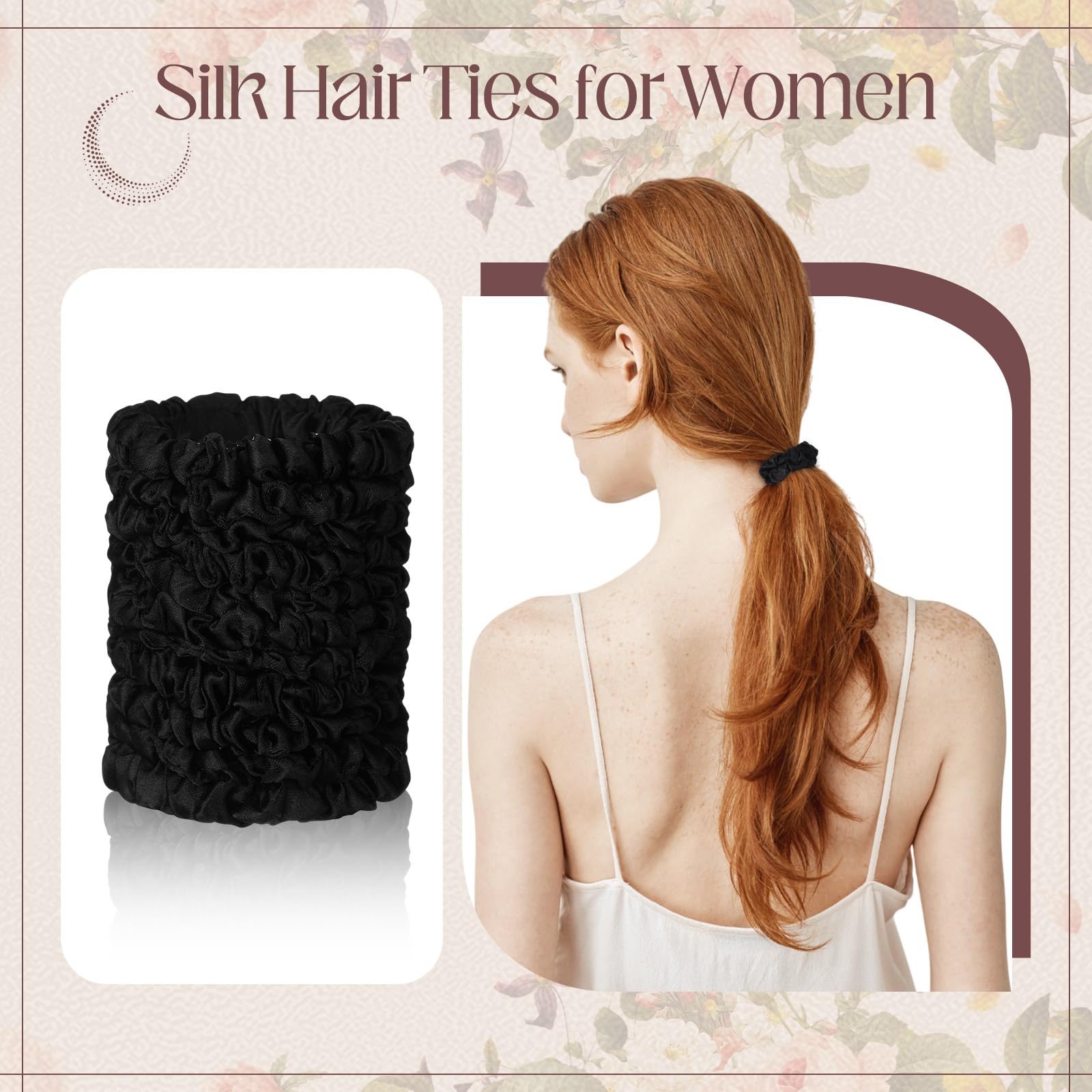100 coleteros de satén para el pelo a granel, coleteros de satén negro para el cabello, coleteros para el cabello pequeños, coleteros de satén negro, coleteros para el cabello, coleteros para