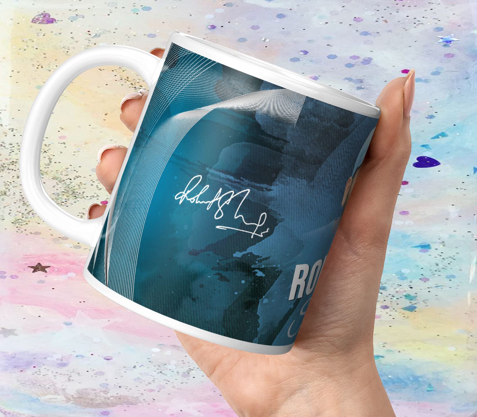 NH10 DESIGNSNH10 Designs Rohit Sharma Printed Coffee Mug for Boys Kids Girls Birthday Gift for Friends Mugs for IPL Cricket Lover Royal Challengers Bangalore Mugs For Gift (Microwave Safe Ceramic Mug-350ml) - CRWM 45