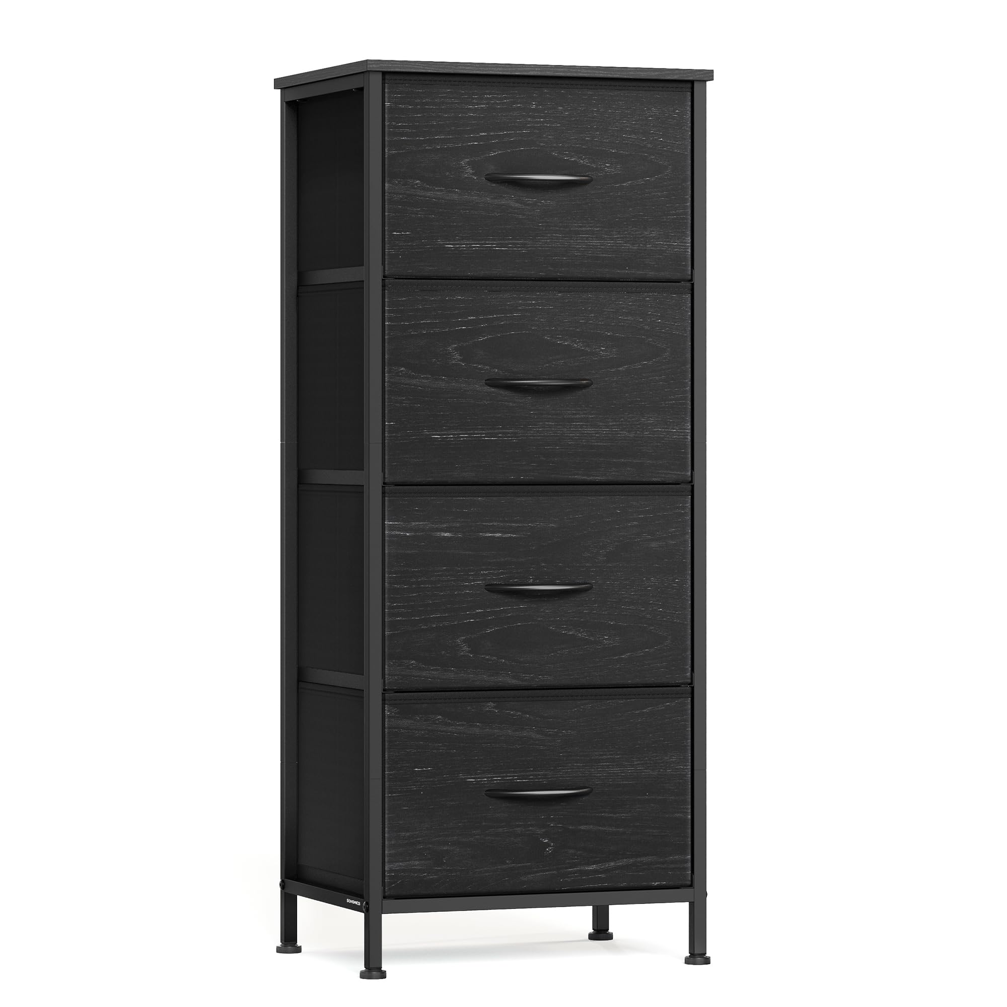 SONGMICS Dresser for Bedroom, Tall Dresser with 4 Fabric Drawers