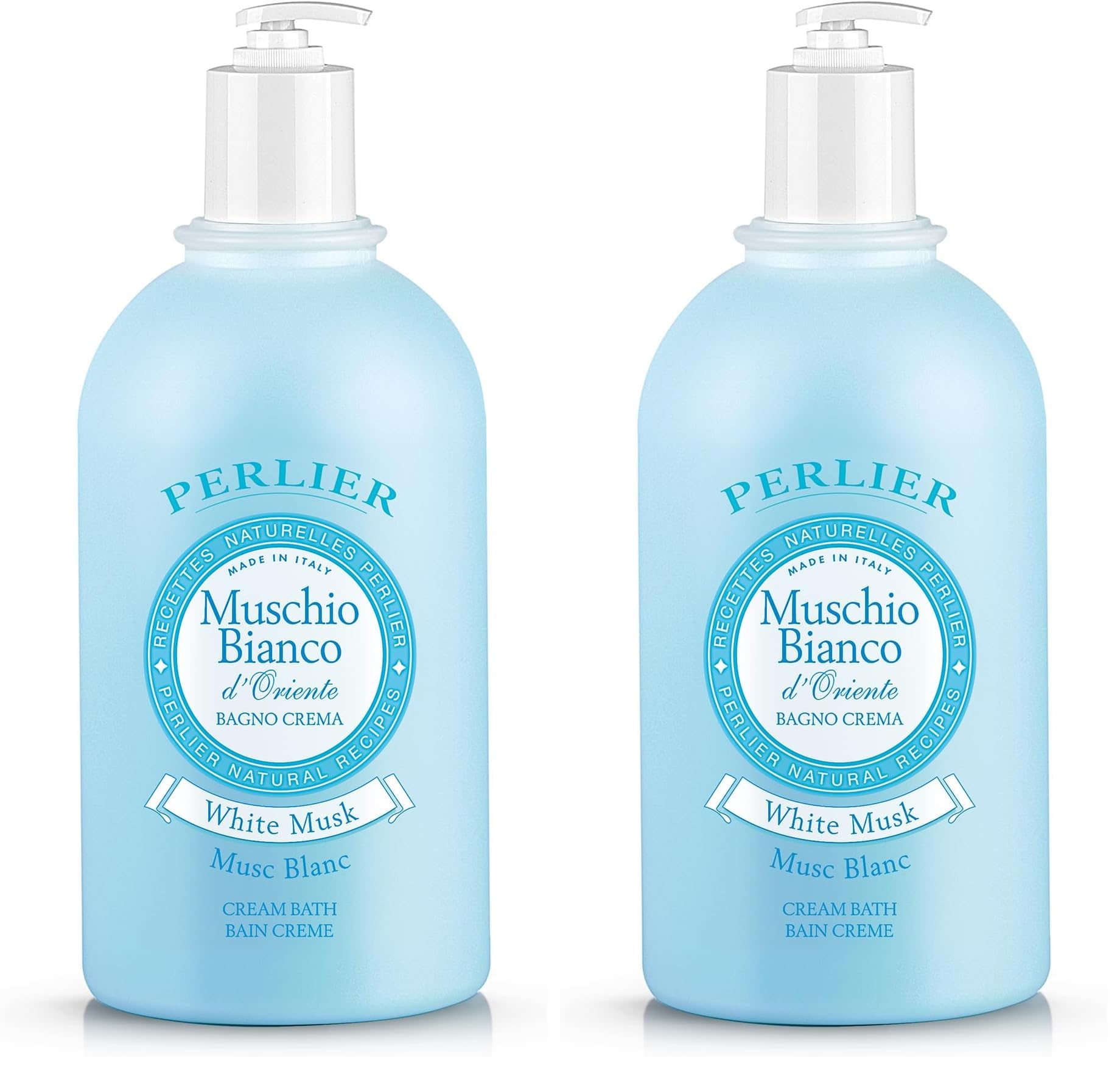 Perlier Bagno Schiuma Muschio Bianco - 3000 ml con dosatore (Confezione da 2)