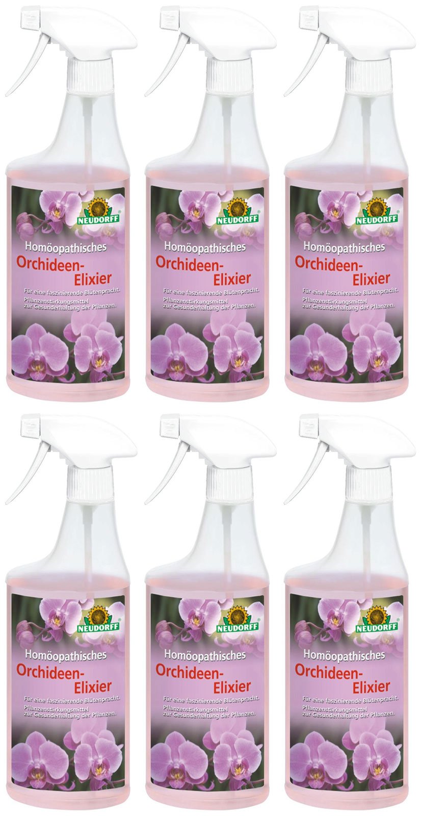 6 x 500 ml Neudorff Homöopathisches Orchideen-Elixier