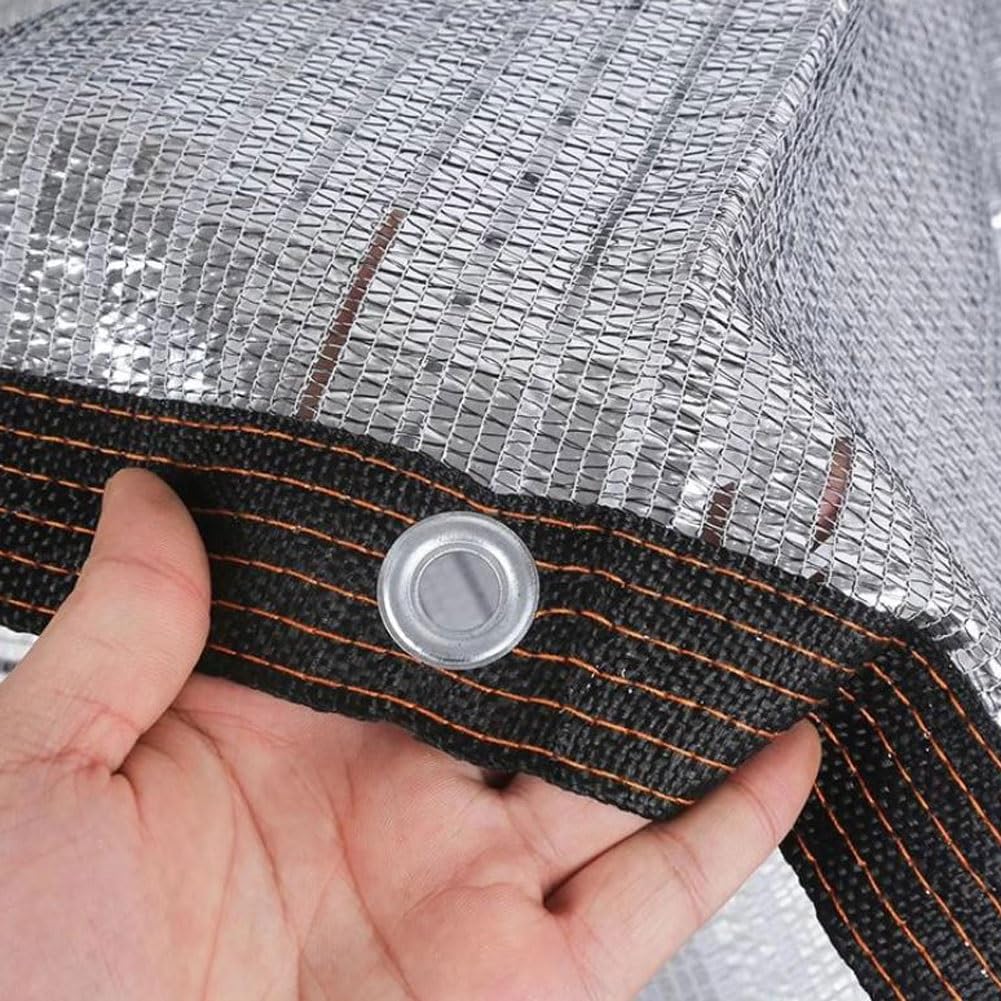 Tela de aluminio 99% reflectante de protección UV, malla de refrigeración para invernadero, jardín y gallinero