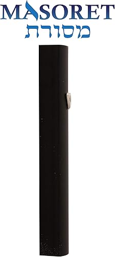 Miniatura 4 de 3 piezas de aluminio puerta Mezuzah casos: perfil especial, sin agujeros, 4 pulgadas 3.9 in hebreo pergamino titular cajas