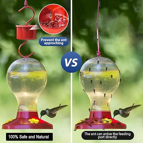 Miniatura 3 de Foso de hormigas, foso de hormigas para comederos de colibríes, alimentador de colibríes, protector de hormigas, piezas de alimentadores de néctar