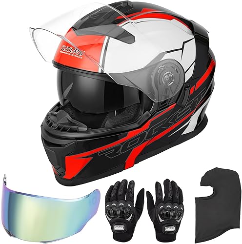 Miniatura 6 de Cascos Modulares de Motocicleta de Cara Completa Abatibles para Motocicleta de Calle Casco de Motocicleta para Adulto Unisex Modelo 912