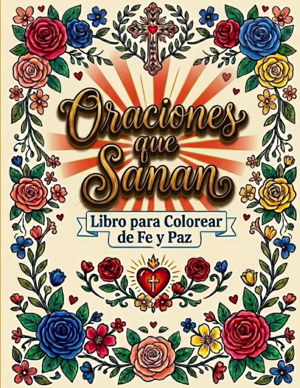 Oraciones que Sanan: Libro para Colorear de Fe y Paz | Oraciones en Español para Relajación y Crecimiento Espiritual