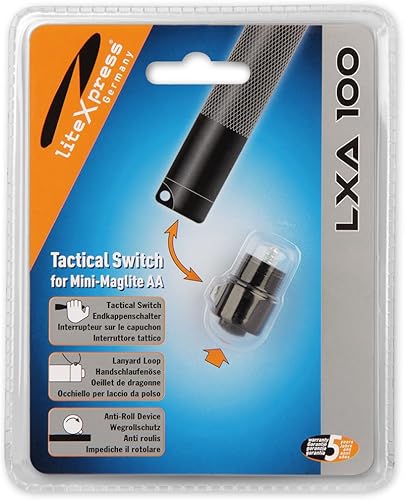 Miniatura 3 de LiteXpress Tactical Switch LXA100 - Interruptor de tapa para Mini Mag AA (LED) negro