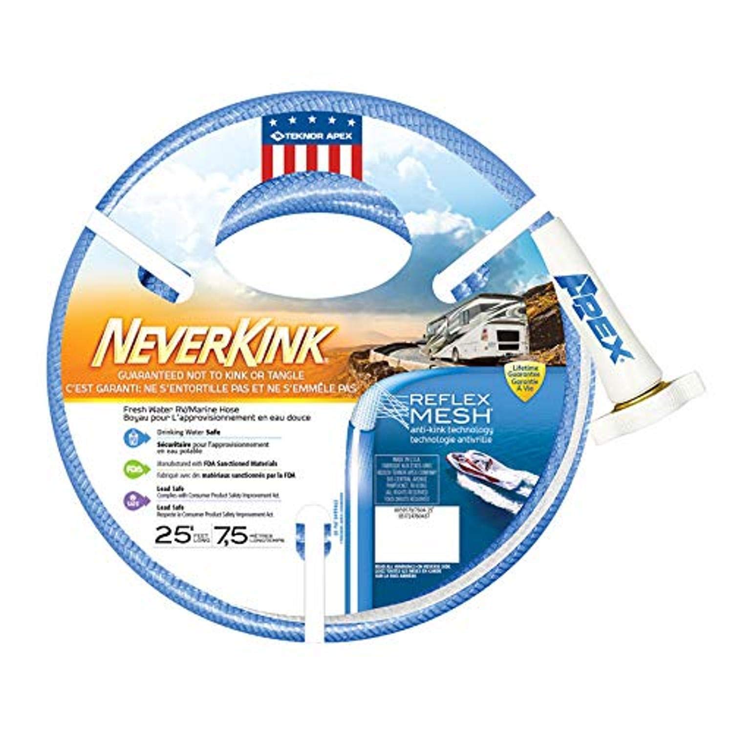 Teknor Apex 8604-25 NeverKink wąż do wody RV/morskiej-5/8 x 65 cm