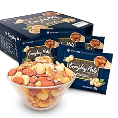 Daily Nuts & Fruits(デイリーナッツアンドフルーツ) 小分け4種ミックスナッツ 個包装 USエクストラNo.1アーモンド使用 箱入り 産地直輸入 無塩 無添加 植物油不使用 (くるみ アーモンド素焼き カシューナッツ マカダミア) (アーモンド等級:US Extra No.1)...