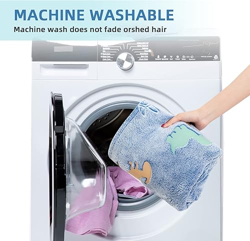 Miniatura 7 de GOSALISU Manta de dinosaurio que brilla en la oscuridad, de 50 x 60 pulgadas, manta luminosa de dinosaurio para niños y niñas, de 3, 4, 5, 6, 7, 8,