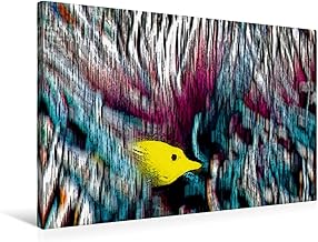 CALVENDO - Lienzo de tela para pared (90 cm x 60 cm, horizontal), color amarillo